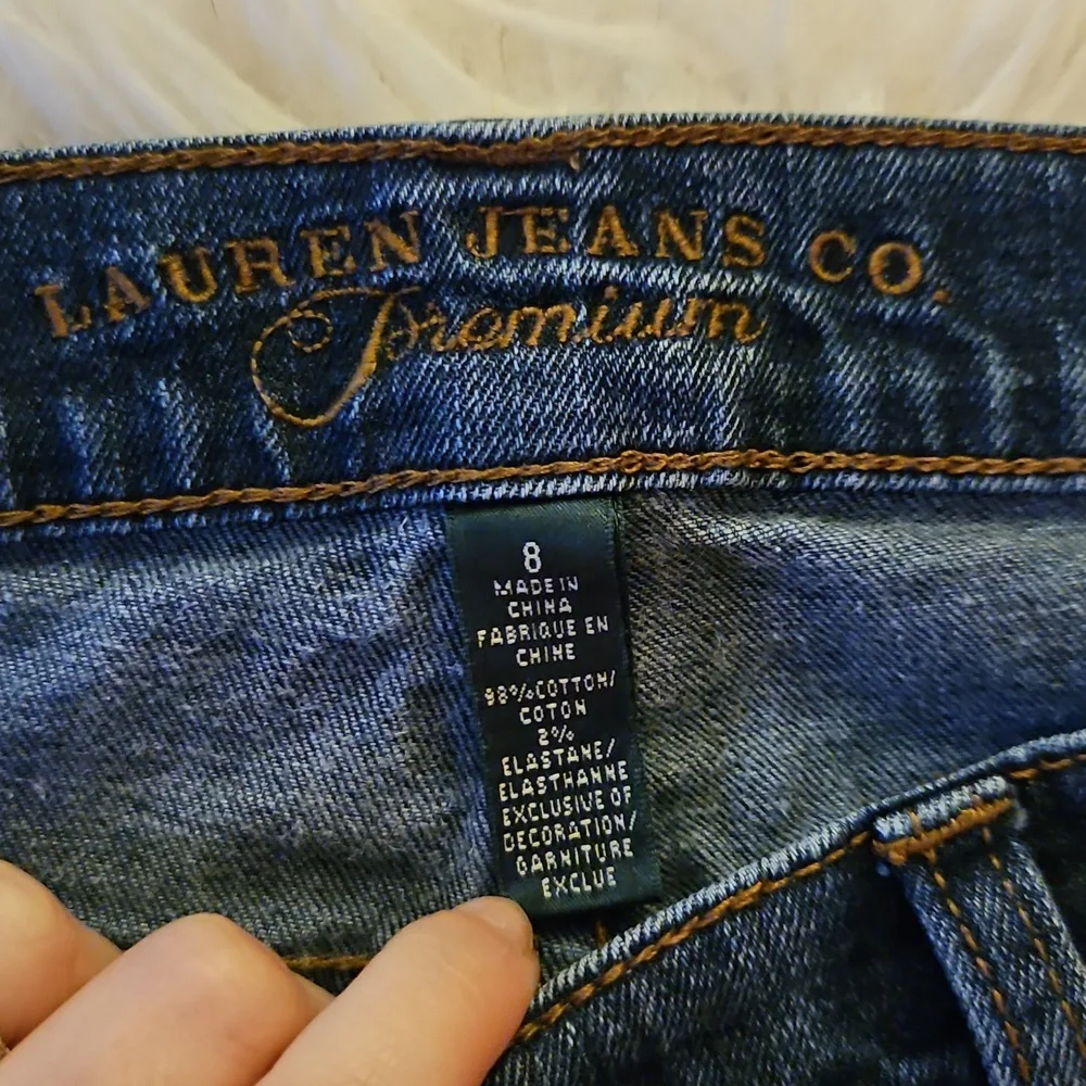 Ralph Lauren Lauren Jeans Co Premium Dark Wash Jeans Size 8